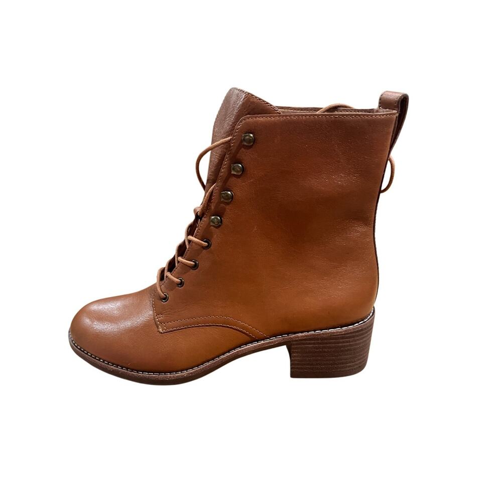 Madewell The Patti Lace-Up Boot English Saddle Size 11 NWOB - Picture 4 of 12